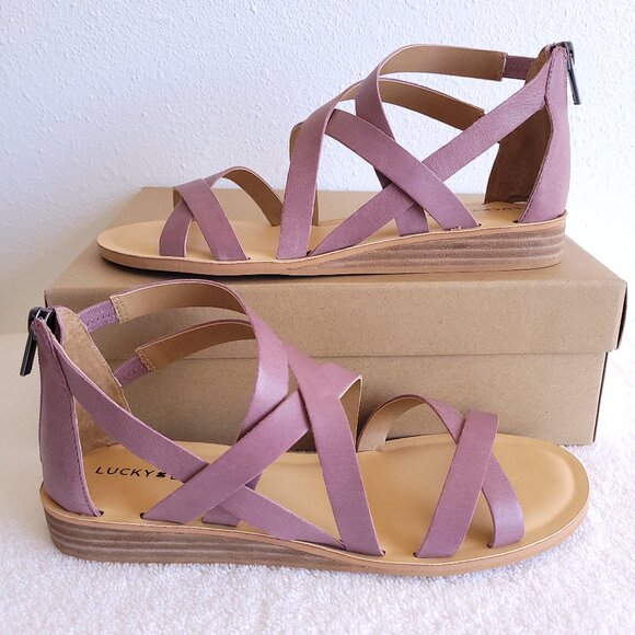 Lucky Brand Shoes - New Lucky Brand Women's "Helenka" leather sandal in amazing Mauve color
